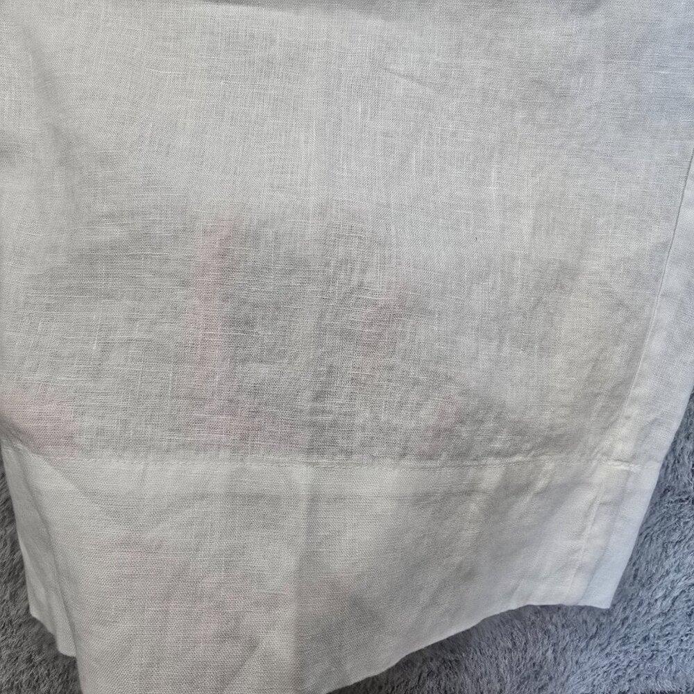 Eileen Fisher Wide Leg Pleated F/L Pant 100% Organic Linen Womens NWT NEW - Picture 4 of 12